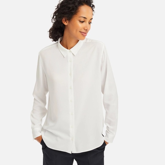 NWT Uniqlo BUNDLE Rayon Long Sleeve Blouse XS - Picture 5 of 6